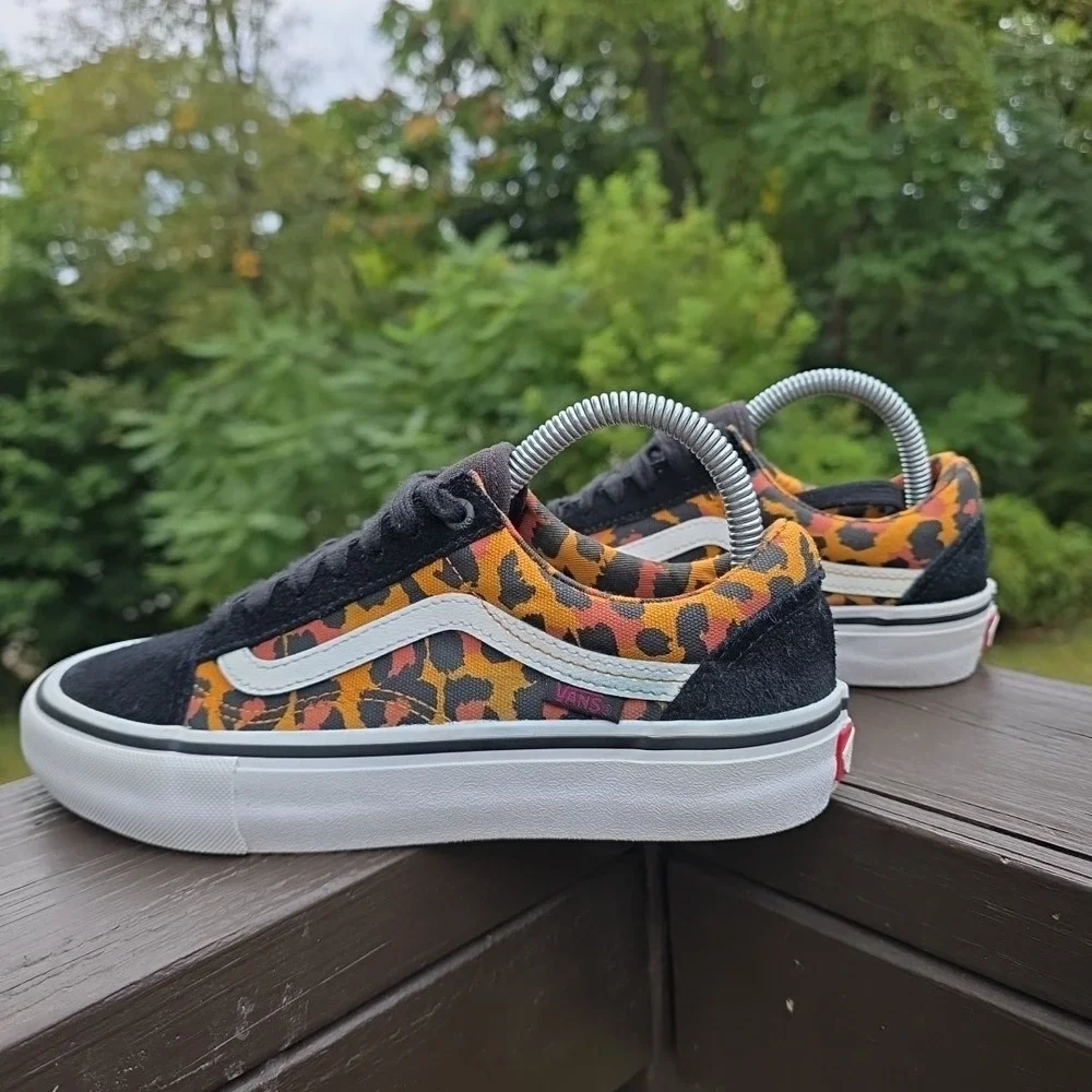Vans Old Skool Pro UltraCush‎ Leopard Men's Size 5.5 Y2K Suede Toe Skate Street